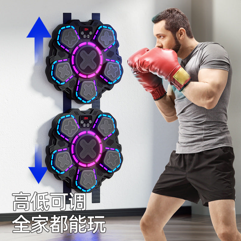 Smart music boxing machine - home use adult wall target, kids' reaction training, indoor electronic target, sanda training equipment