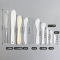 Wholesale facial mask applicator spatula set: plastic beauty mixing, stirring, scraping, and smoothing tools for face, body, and eye creams - crescent shaped spoons included