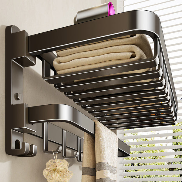Toilet towel rack No punching Bath towel rack Integrated hanger kit Toilet bathroom rack Shelf Storage rack