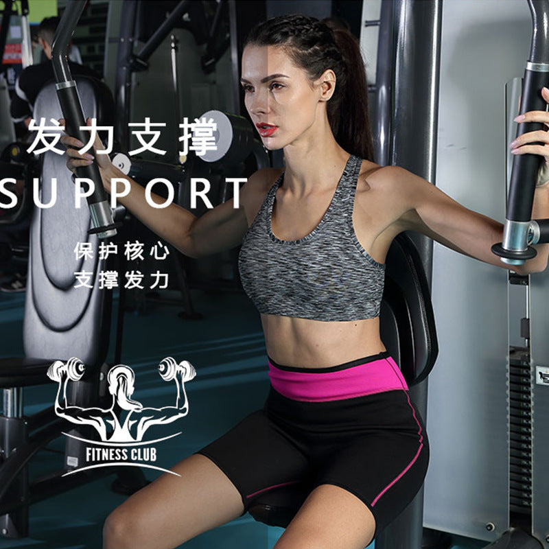 [thickened] gym sweat yoga pants neoprene butt lifting heating sauna sports three-quarter body shaping pants