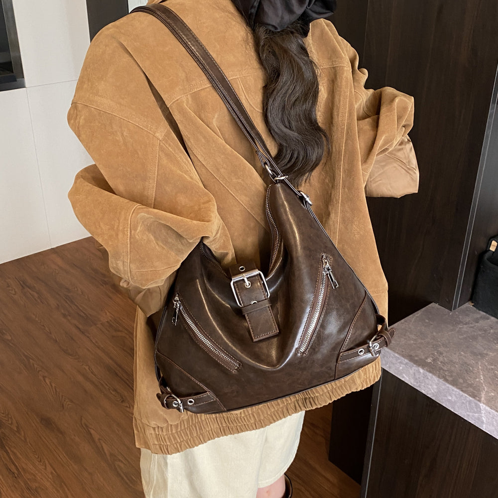 2025 new autumn/winter large capacity tote bag - commuter multifunctional backpack - stylish and versatile shoulder & crossbody bag