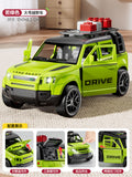 Boys' realistic large inertia sound & light off-road vehicle - kids' car model ornament - openable doors, lights, durable toy