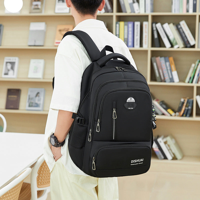 2026 new school backpack for middle and high school boys - extra large capacity, ergonomic, and lightweight