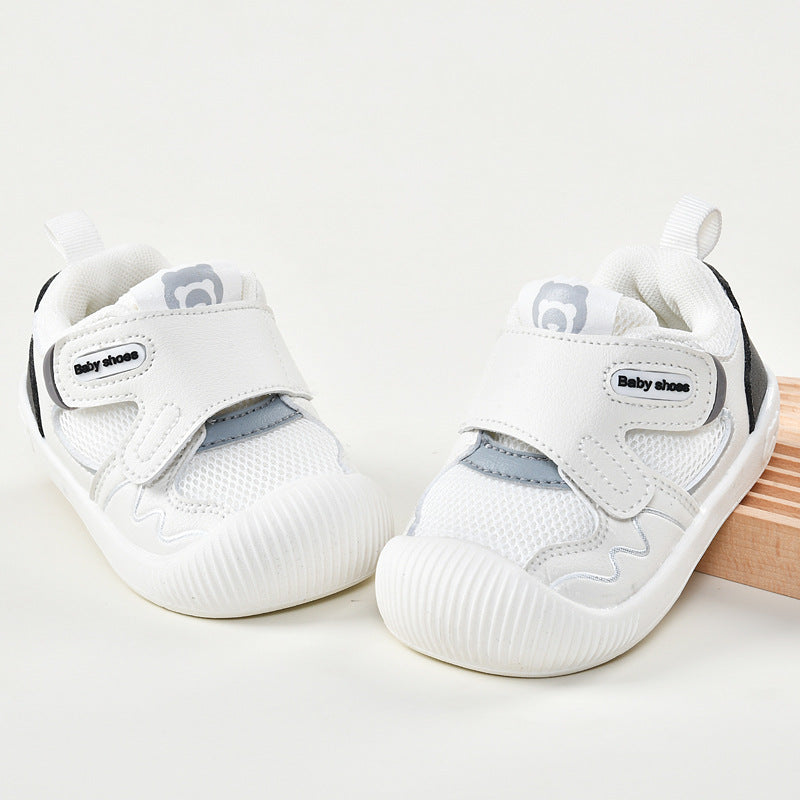 Baby first walker shoes - spring/autumn collection - sizes 0-1 to 1-2 years - soft sole, breathable infant & toddler shoes for boys & girls