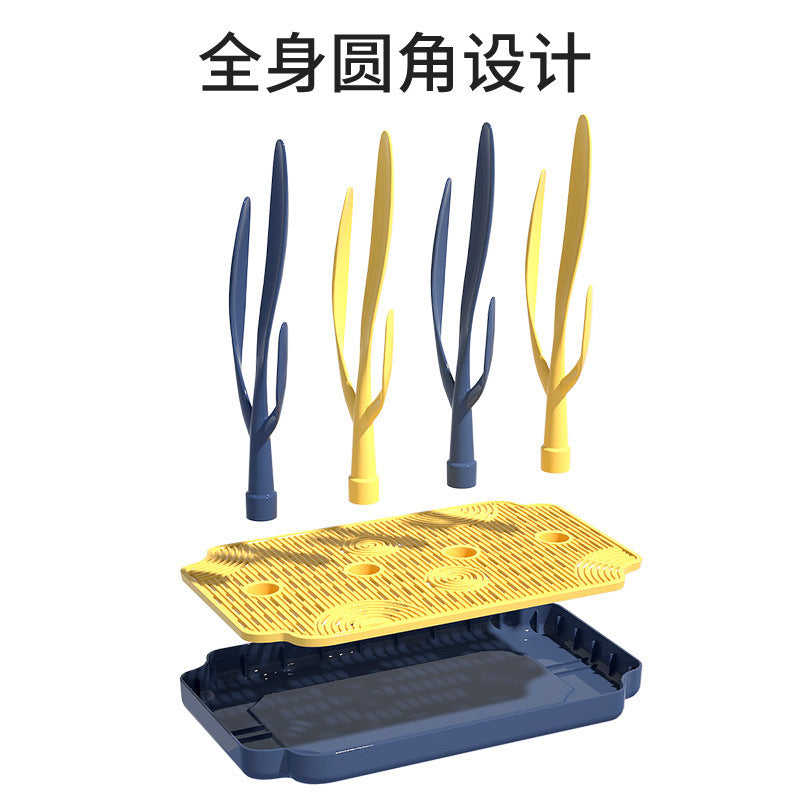 Baby bottle drain rack drying cup holder drying bottle brush rack drain rack drying bracket storage rack storage