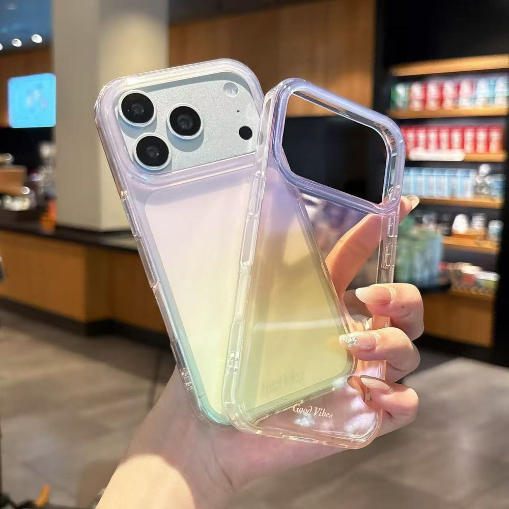 iphone 17 pro phone case, featuring a gradient tie-dye design, double-layer imd construction, and a new apple 15 drop-proof protective cover