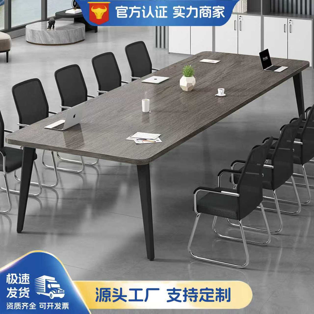 Custom conference table long table minimalist modern small meeting room training table simple workstation bench desk and chair set