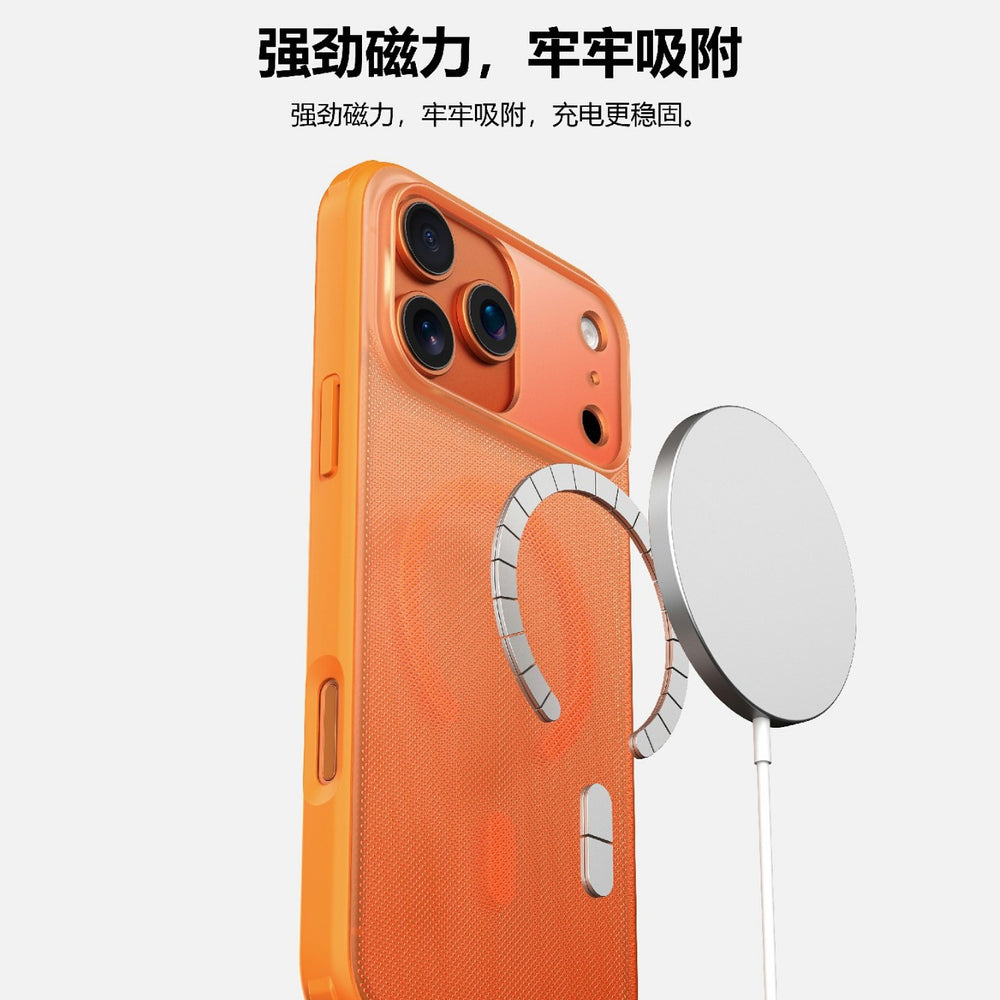 Suitable for iphone17 magnetic singularity shell polka dot mobile phone case apple 16tpu+pc two-in-one polka dot mobile phone case