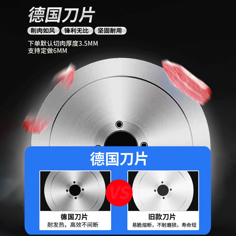 Yufei yongqiang yq-300 luxury commercial stainless steel vertical double hob single cutting electric slicing, dicing and meat cutting machine