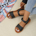 plus sizeeasiest for matchflats sandals summernew arrivalvelcro open toe sandals outwear beach sandals