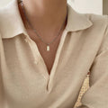 K-styleelegantletter luck necklace for women retrofashionelegance clavicle chain cross-border jewelry trend