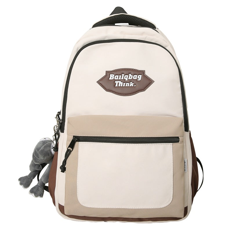 Backpack - minimalist & stylish korean design - perfect for middle & high school students, travel, couples, and college students. high capacity, wholesale, breathable, and lightweight