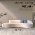 Nordic light luxury curved sofa beauty salon clothing store rest area reception negotiation table and chair set - minimalist modern style