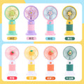 hot-selling handheld mini fan, featuring a cute floral cartoon design. usb powered, desktop mini portable fan, perfect for student gifts and wholesale