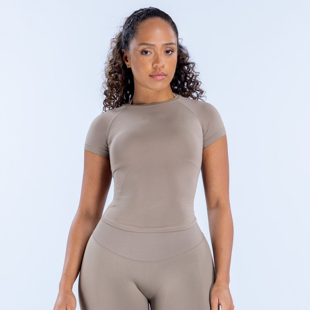 Dfy cross-border new women's seamless yoga top - high-stretch, moisture-wicking, and breathable activewear t-shirt for fitness and yoga