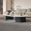 Italian slate coffee table black cashew shaped modern living room for home creative small apartment coffee table italian normcore