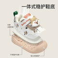 Toddler shoes for baby boys 0-1-3 years old, autumn/winter infant and toddler shoes for baby girls, soft sole functional fleece-lined thickened cotton shoes