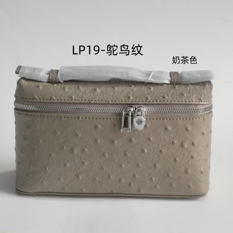 Lp19 lunch box bag genuine leather mini fashion women's bag 2025 new gigi same style satchel box bag crossbody small bag