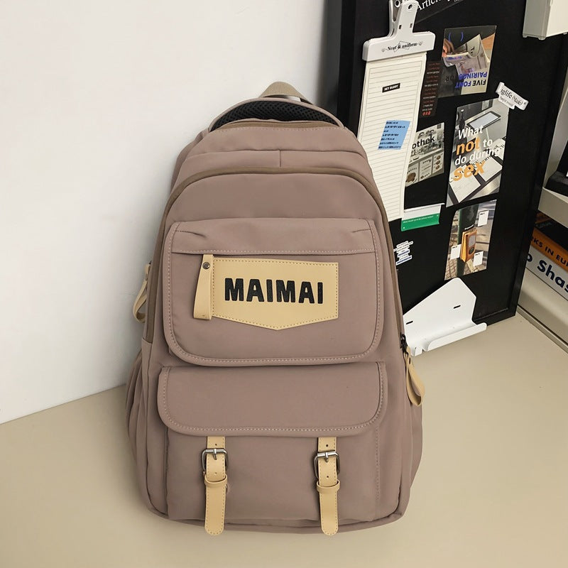 Japanese style workwear style high school students junior high school students school bag women's k-style backpack men's large capacity travel backpack easiest for match