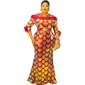 fashionnew arrivalsequin mermaid skirt christmas party dress african women's clothing  plus sizedress