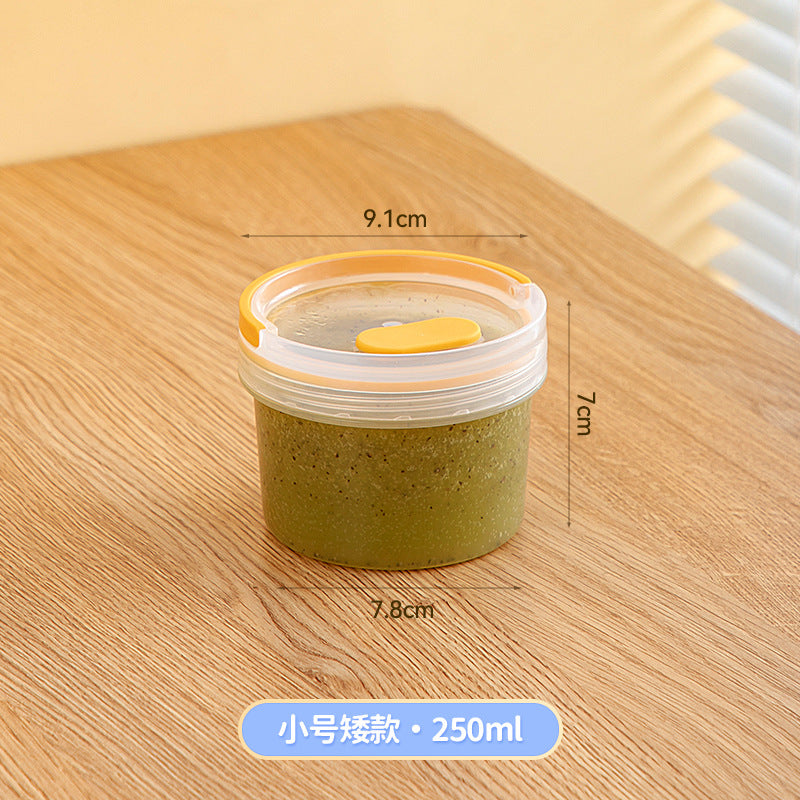 Kitchen Portable Food Sealed Jar Oat Cup Classification Baby Baby Supplementary Food Box Plastic Portable Transparent Storage Box