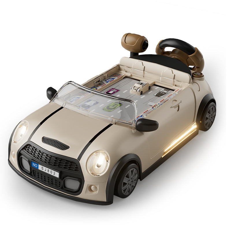 Ruijues cross-border new car adventure puzzle boy kids steering wheel simulation driving toy car