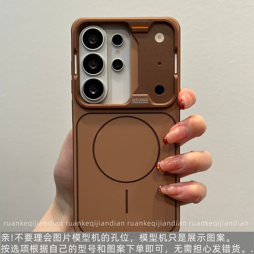 Suitable for samsung s26ultra frosted magnetic phone case that instantly transforms into 17 high-end s25 skin-feel anti-fall protective case