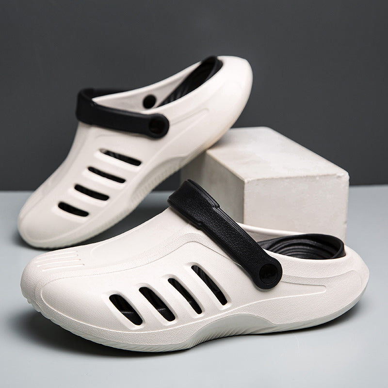 Men's summer new sandals outdoor casual beach shoes wear soft-soled driving dual-purpose thick-soled slippers