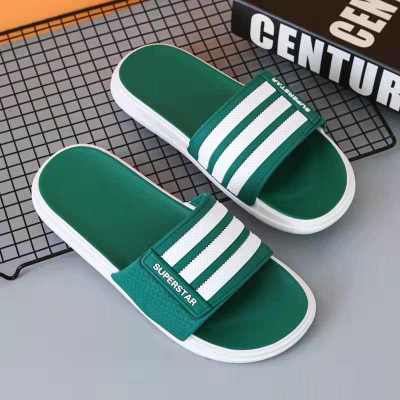 Factory direct sales of new slippers for men summeroutwear non-slip home slippers with a sense of shit, wholesale sandals