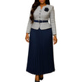 C8646export women's clothing cross-border autumn and winter new arrival european and american clothing fashion eleganteleganceoutwear skirt suit