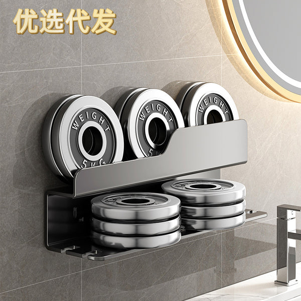 Toilet shower gel rack, no punching, bathroom toiletries storage rack, household hand sanitizer hanger
