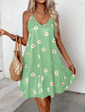 European and american cross-border e-commerce   new striped print sexy summer camisole dress for women