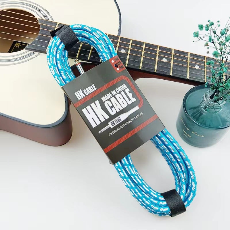 HK braided cable noise reduction audio cable folk music electric box acoustic guitar bass cable musical instrument cable
