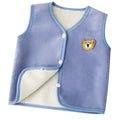 Baby fleece-linedthickenedcardigan children's waistcoat fall and winterkids boys and girls clothing heattech vest infant vest