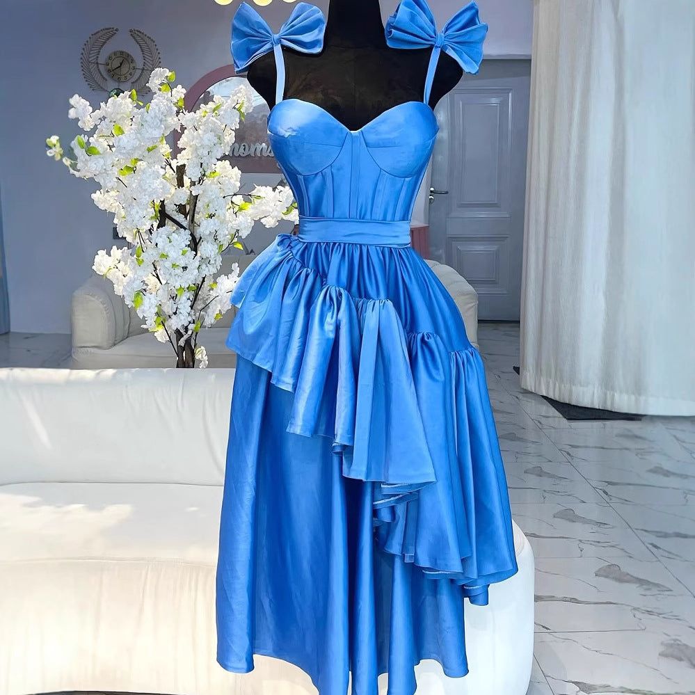 fashion waist-cinching suspender bowssexydress african women's clothing