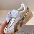 K-stylekids sneakers  spring & fall new arrival boys retro german training shoes velcro girl casual forrest gump shoes