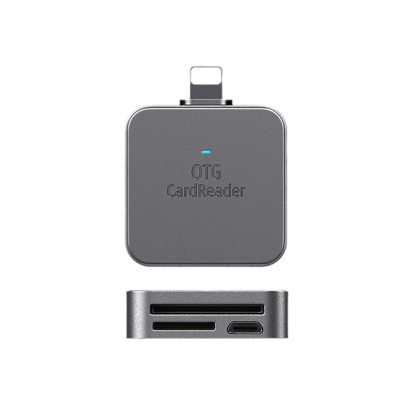 Apple compatible phone sd card reader 2-in-1 sd/tf card camera otg memory card adapter cable