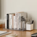 Desk storage organizer - student bookshelf, desktop bookends, pen holder, stationery organizer, office desk storage box