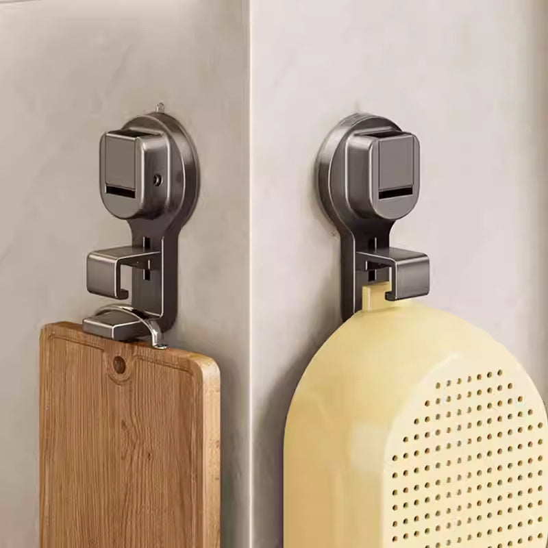 Strong suction cup washbasin hook, punch-free bathroom storage rack, bathroom wall-mounted basin, bathtub storage handy gadget