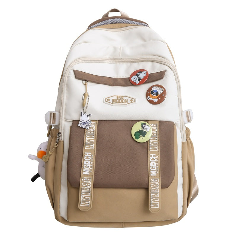 School bag female college student Korean version high school travel backpack male junior high school student ins Japanese large-capacity computer backpack