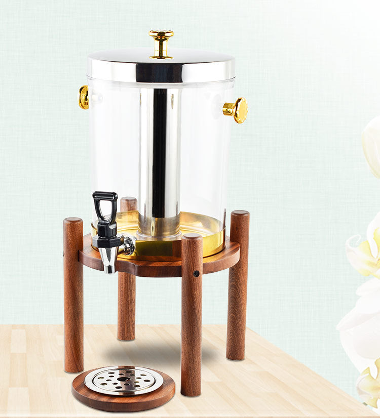 Hot and cold tripod, commercial beverage bucket in restaurant, visual juicer, Shabili base with faucet, juice tripod