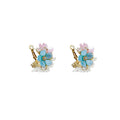 French chic floral earrings - dopamine dressing, luxury & high-end, vacation vibes, statement earrings