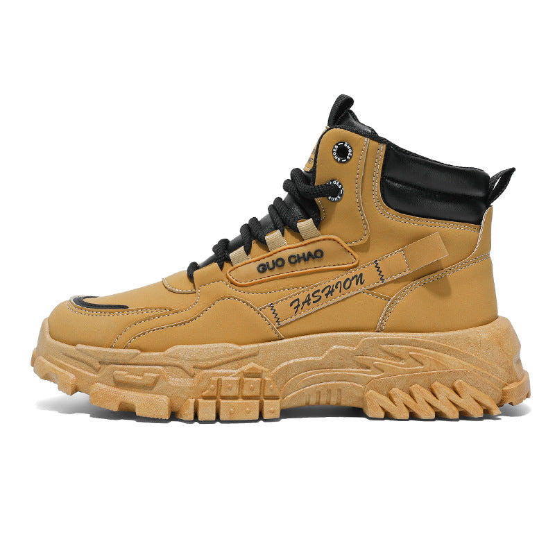 Men's autumn new arrivals: trendy and versatile men's martin boots, work boots, non-slip, wear-resistant, thick-soled desert boots