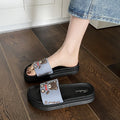 Summer high heel platform slippers women's outdoor new cute cartoon bear height increasing non-slip sandals women's fashion shoes