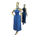 European and american cross-border women's fashion  summer new arrival: elegant halter neck slim-fit sleeveless top and wide-leg pants casual set
