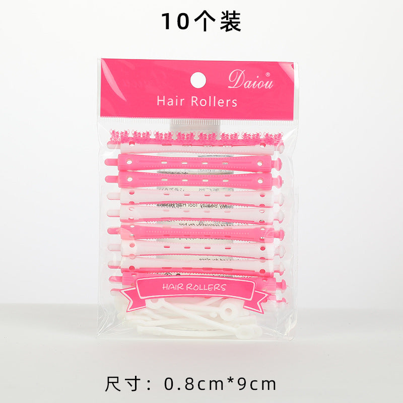 Cross-border hot-selling two-color ironing plastic ironing bar perm styling hair cutting tool with hair salon utensils curling iron wholesale