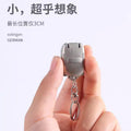 Mini folding nail clippers stainless steel portable manicure tool nail clipper set creative keychain accessories