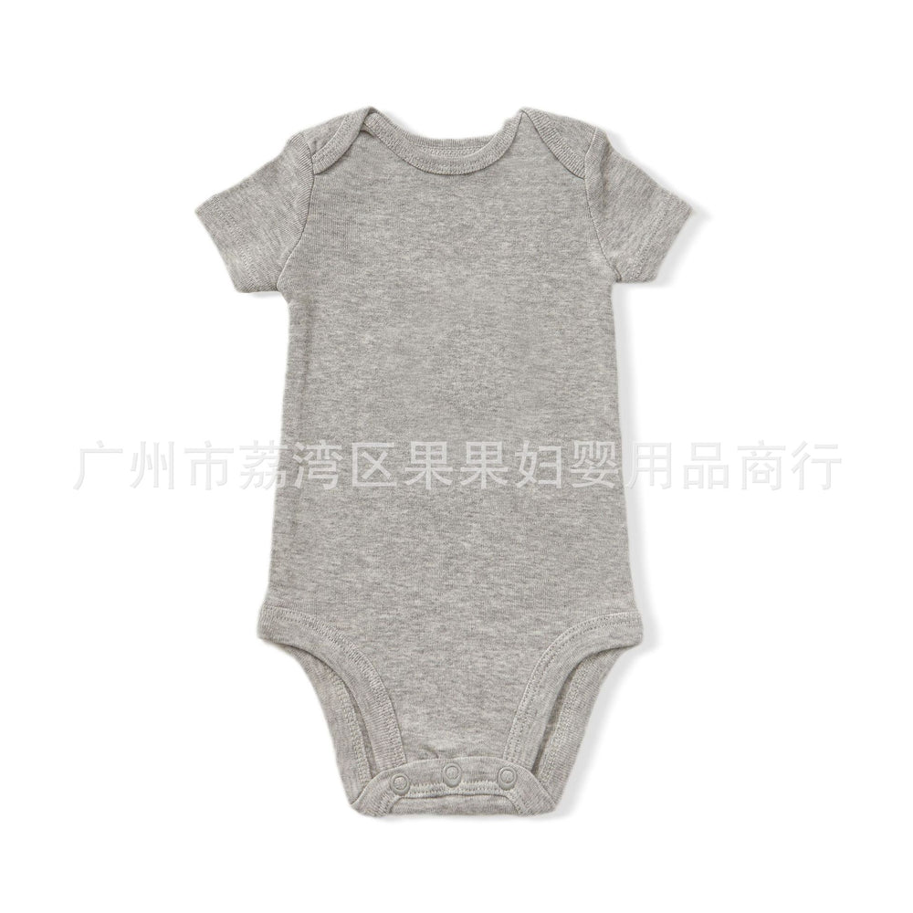 Export children's clothing baby clothes baby boy short-sleeved jumpsuit rompers boy summer clothing newborn triangle khaki