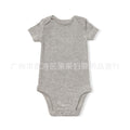 Export children's clothing baby clothes baby boy short-sleeved jumpsuit rompers boy summer clothing newborn triangle khaki
