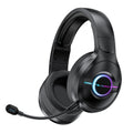 Smilewolf l50 bluetooth wireless tri-mode gaming headset - comfortable over-ear headphones with rgb lighting and microphone